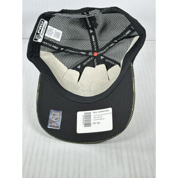 Fanatics Anaheim Ducks Military Salute Appreciation Trucker Hat Cap Olive OSFM - Picture 5 of 5